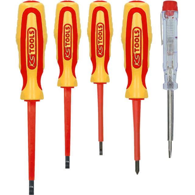 KS Tools Schraubendreher-Set 117.0540 ERGOTORQUE VDE  PH+Schlitz, 5-teilig